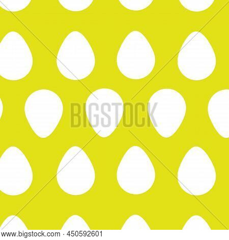 Bright Wrapping Papper Pattern With White Eggs.