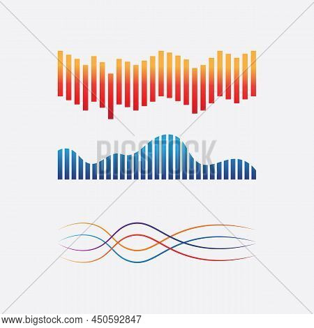 Note Icon Vector Illustration Design Sound Waves, Audio, Equalizer, Abstract, Head Set Logo Vector I