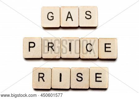 Concept On The War In Ukraine Showing A Sign Reading Gas Price Rise