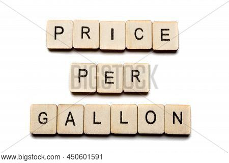 Concept On The War In Ukraine Showing A Sign Reading Price Per Gallon