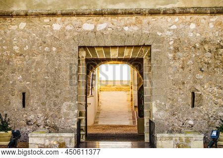 Coastal Fortification, Castle Near The Town Of Los Banos De Guardias Viejas, Almer