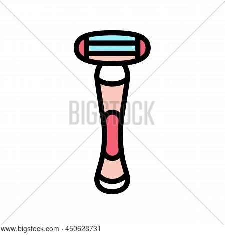 Shave Razor Color Icon Vector. Shave Razor Sign. Isolated Symbol Illustration