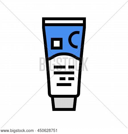 Calming Cream Color Icon Vector. Calming Cream Sign. Isolated Symbol Illustration