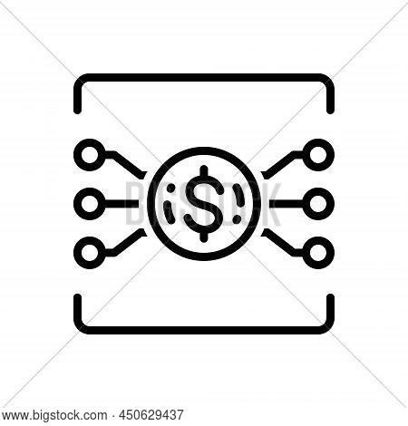 Black Line Icon For Fundamental Elemental Software Tenet Planning Doctrine