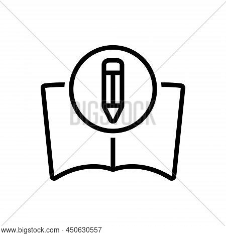 Black Line Icon For Knowledge-mastery Knowledge Mastery Education Expertise Exam Ebook Ability Skill