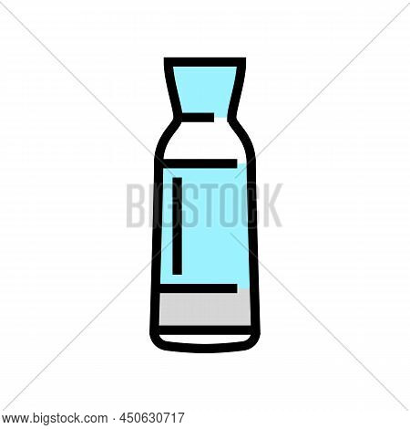 Carafe Glass Color Icon Vector. Carafe Glass Sign. Isolated Symbol Illustration