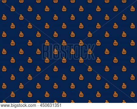 Pixel Bag Of Taxed Money Background - High Res Seamless Pattern