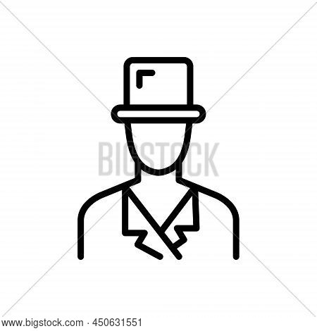 Black Line Icon For Phil Philippians Man Gentleman Person Adult