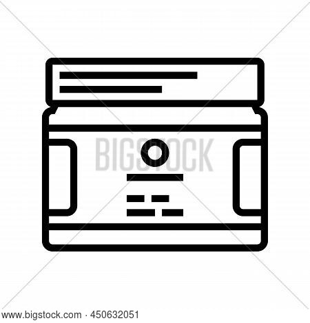 Body Butter Line Icon Vector. Body Butter Sign. Isolated Contour Symbol Black Illustration