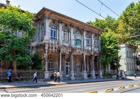 Istanbul, Turkey - July 05, 2018: View Of The Historical Building Of The Fatih Sultan Mehmet Vakıf U