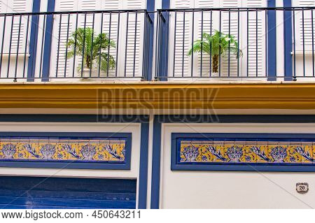 Sevilla, Spain -march 03, 2022 : Typical Street In Santa Cruz Quarter Famous Historical Part Of Sevi
