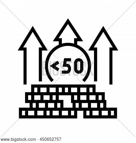 Hyperinflation Finance Line Icon Vector. Hyperinflation Finance Sign. Isolated Contour Symbol Black 
