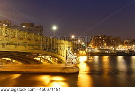 The Famous Mirabeau Bridge Was Constructed In 1893 . Paris France.