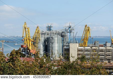 Odesa, Ukraine - September 25: The View On Wheat Grain Storage In Odesa Port On September 25, 2020 I