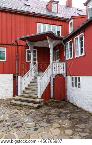 Some Old And Traditional Buildings In Tinganes, Torshavn, Faroe Islands, Denmark.