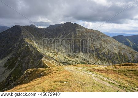 Western Tatras In Slovakia. The View From The Salatin Peak.