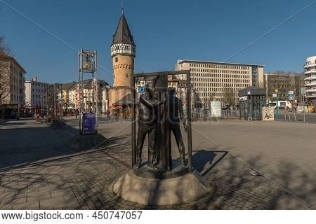 Former Watchtower Bockenheimer Warte, A Landmark Of Frankfurt. Hesse, Germany