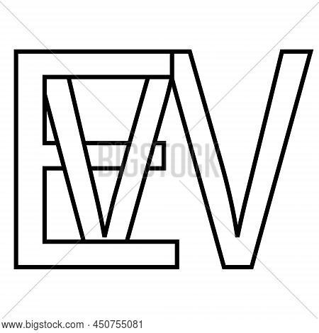 Logo Sign, Ew We Icon, Nft Ew Interlaced Letters E W