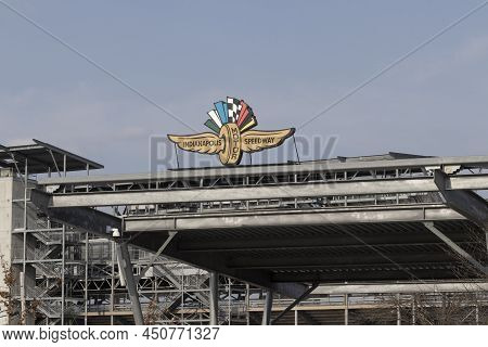 Indianapolis - Circa March 2022: Indianapolis Motor Speedway Gate One Entrance. Hosting The Indy 500