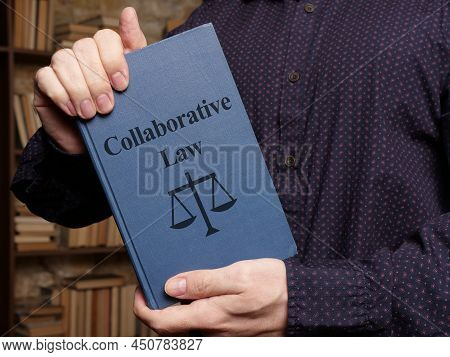 Collaborative Law Is Shown On A Photo Using The Text