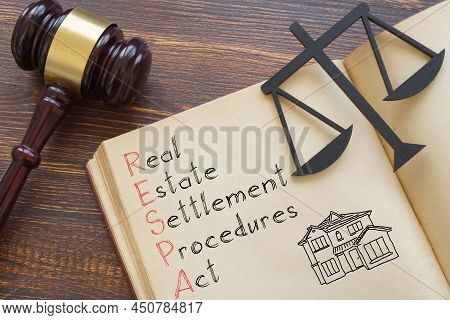 Real Estate Settlement Procedures Act Respa Is Shown On A Photo Using The Text