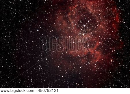 Rosetta Nebula Is An Open Cluster Found In The Milky Way Galaxy.