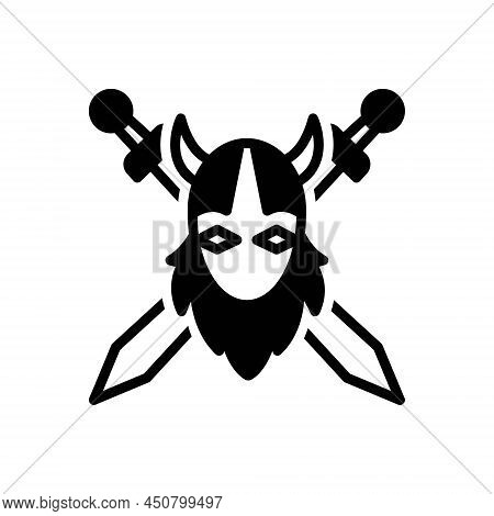 Black Solid Icon For Legend Myth Saga Epic Mythology Emperor King