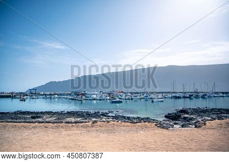 Port Of Caleta Del Sebo, La Graciosa Island, Lanzarote, Canary Islands