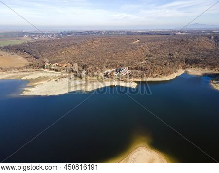 Aerial View Of The Forty Springs Reservoir, Bulgaria
