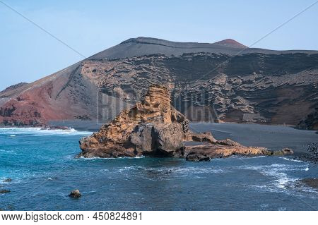 Charco Verde Beach In Lanzarote, Canary Islands In Spain