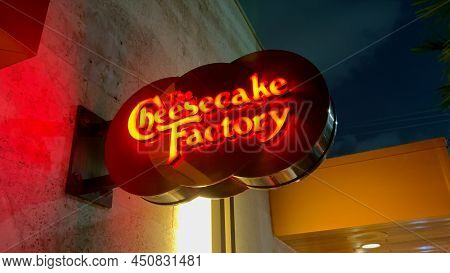 Chessecake Factory Restaurant In Coral Gables Miami - Miami, Florida - February 20, 2022