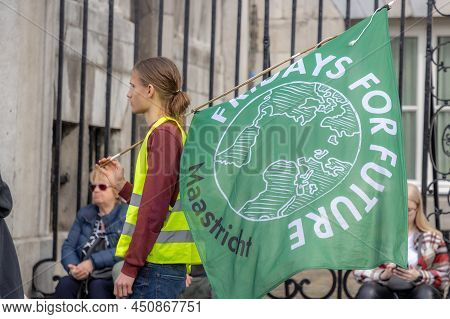 Maastricht, South Limburg, Netherlands. March 13, 2022. Protest: No Racism, No Fascism In The Counci