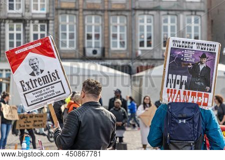 Maastricht, South Limburg, Netherlands. March 13, 2022. Protest: No Racism, No Fascism In The Counci