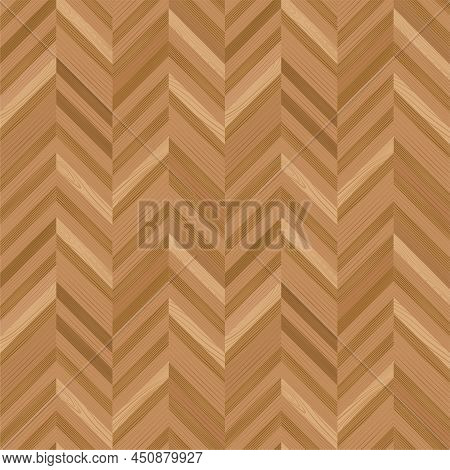 Wooden Parquet, Seamless Chevron Pattern. Hardwood Light Fishbone Laminate Floor. Wood Grain Texture