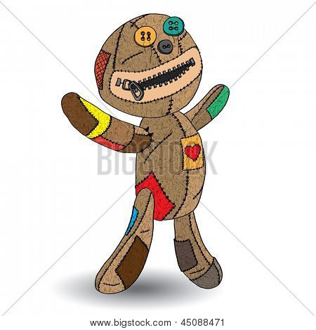 Несчастная рваный doll.