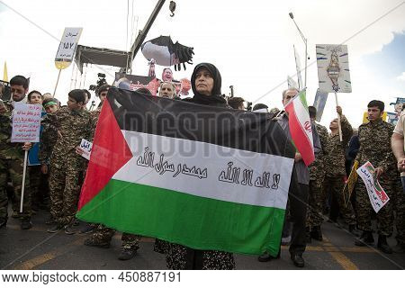 Quds Day Rally, The March In Support Of The People Of Gaza, Iran Tehran, May 31, 2019.