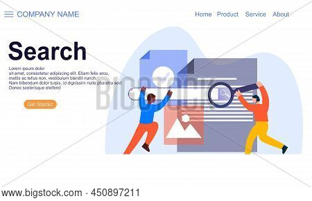 Search Concept For Landing Page Bes Logo