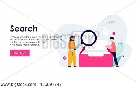 Search Concept For Landing Page Bes Logo
