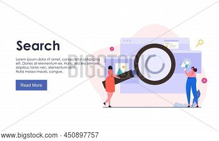Search Concept For Landing Page Bes Logo