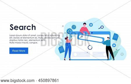 Search Concept For Landing Page Bes Logo