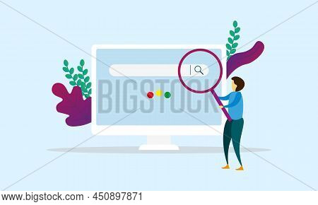 Search Concept For Landing Page Bes Logo