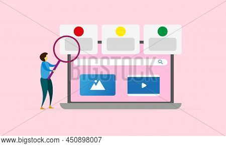 Search Concept For Landing Page Bes Logo