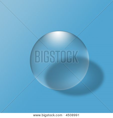 Üveg Ball, a kék háttér