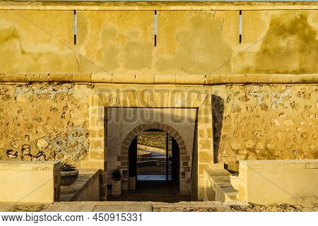 Coastal Fortification, Castle Near The Town Of Los Banos De Guardias Viejas, Almer