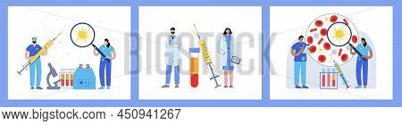 Platelet Rich Plasma Therapy. Blood Composition, Lymphocytes, Thrombocytes And Erythrocytes. Sample 