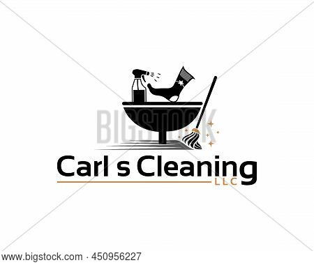Cleaning Clean Service Logo Icon Vector Illustration