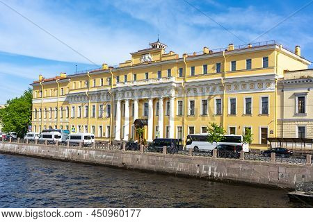 Yusupov Palace On Moika River, St. Petersburg, Russia