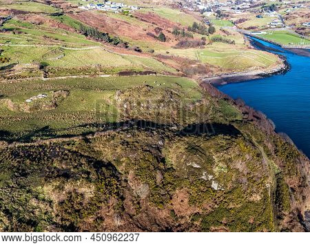 Aerial View Of The Beautiful Coast At Kilcar In County Donegal - Ireland