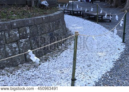 Interesting Place With Spiritual Energy At Tamasaki-jinja Shrine In Chiba Prefecture, Japan. It Is S