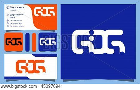 Abstract Letter Gdg, Gd, Dg Logo Design Template. Initial Letter Gdg